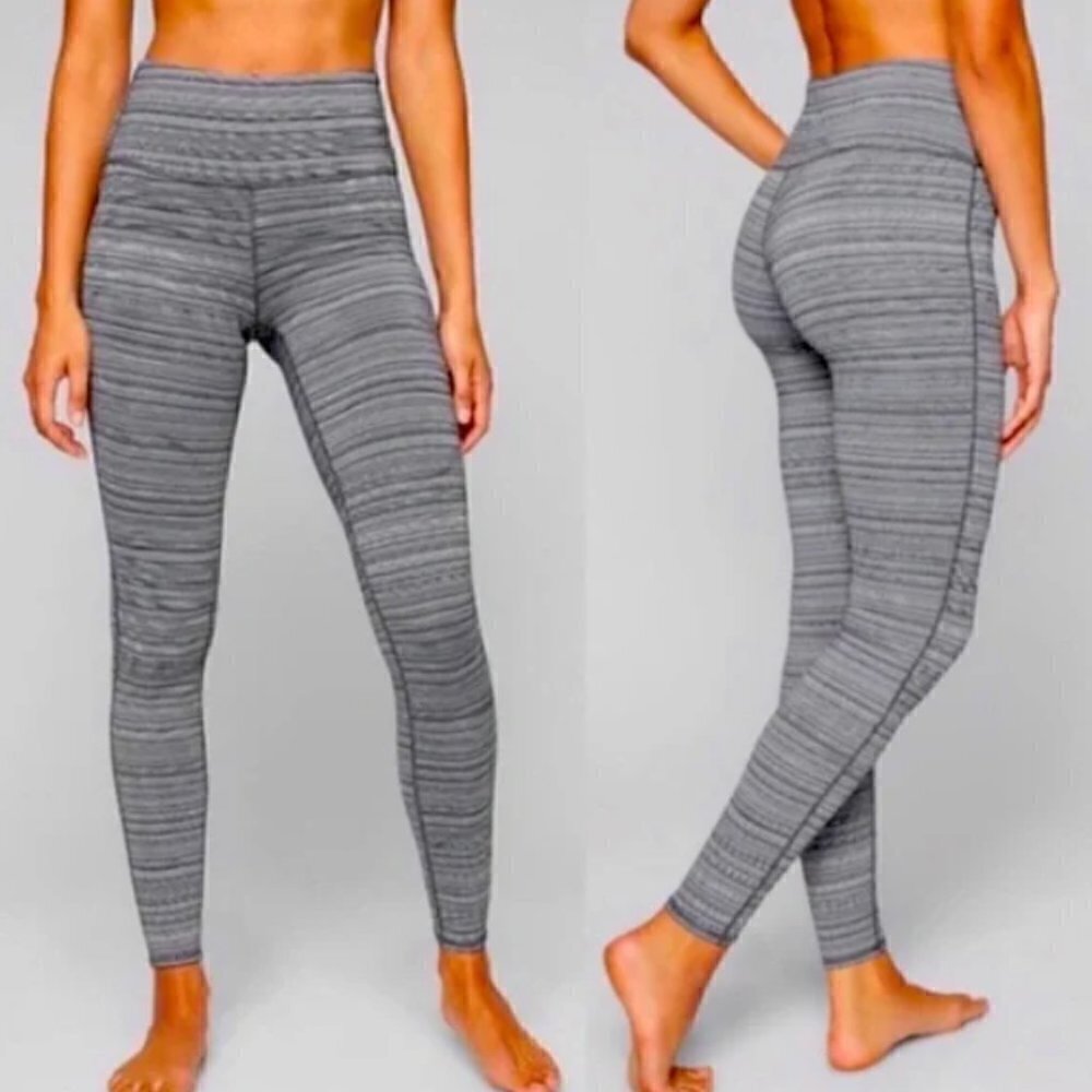 Athleta High Rise Jacquard Chaturanga Leggings